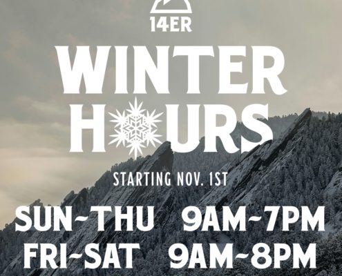 NEW WINTER HOURS SUN-THU 9am-7pm and FRI-SAT 9am-8pm