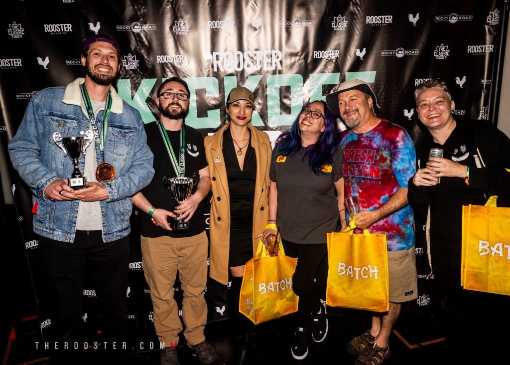14er team members at Rooster Magazine Kickoff to April